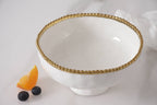 Golden Salerno Medium Footed Bowl