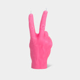 Original CandleHand "Peace" Candle - Lifesize & Full Detail: Pink