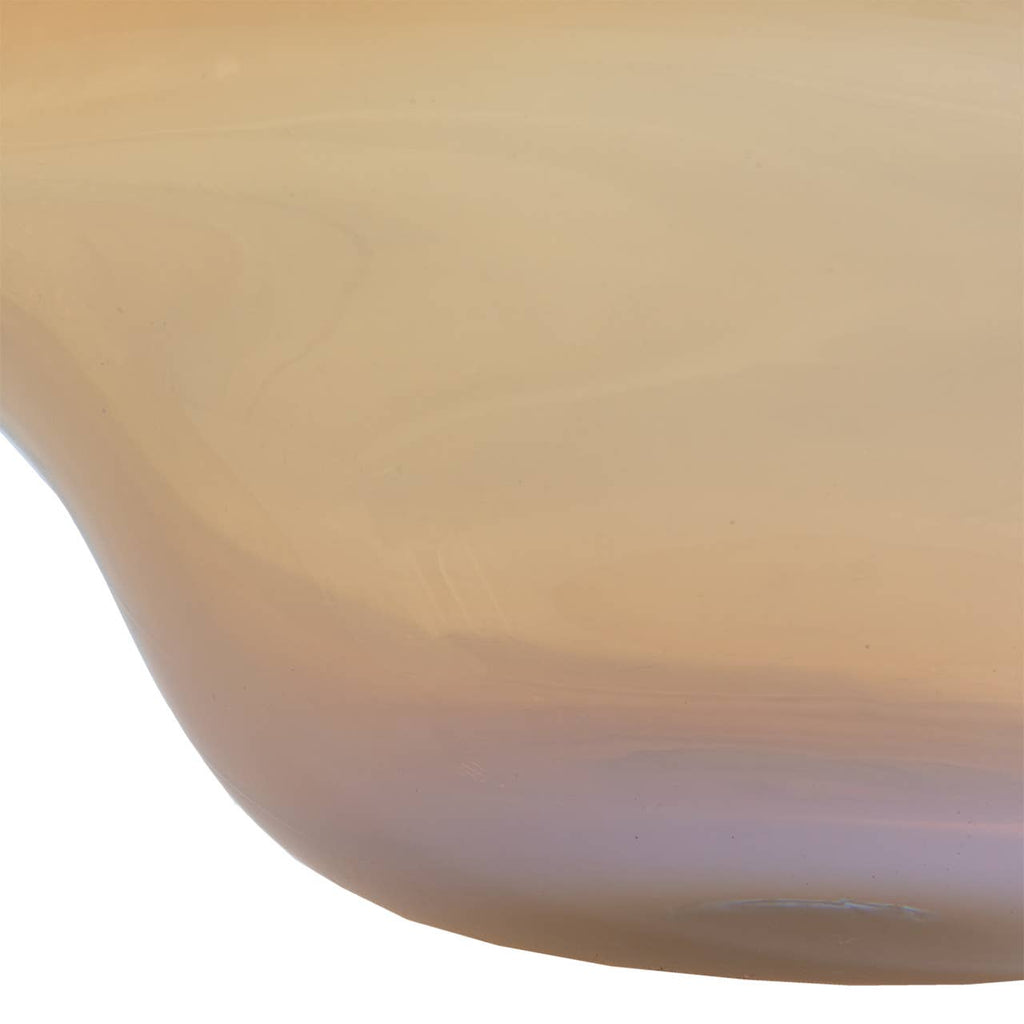 Huxley Amber Art Glass Bowl