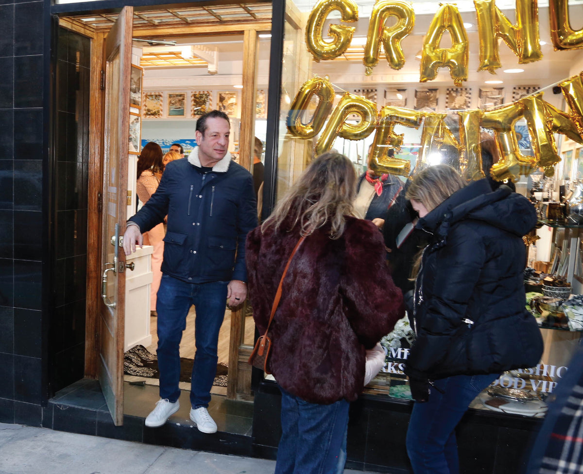 Guests arriving at the atelier grand opening