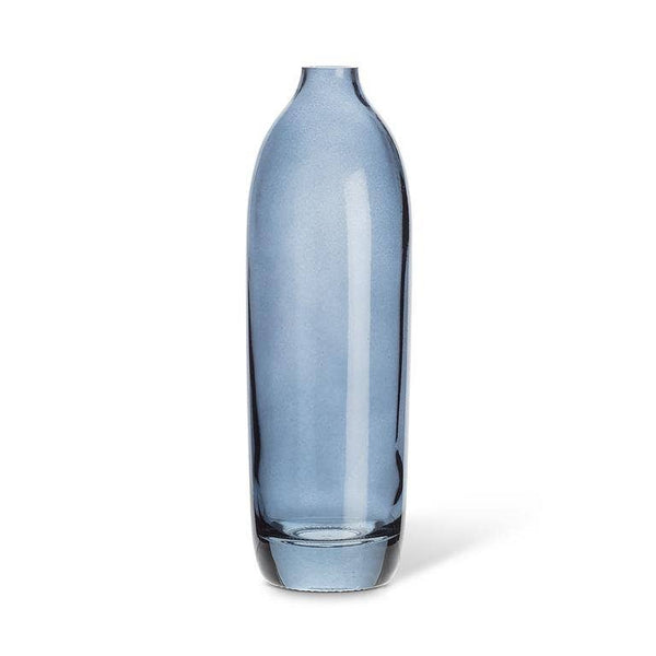 Tall Dark Blue Glass Bud Vase
