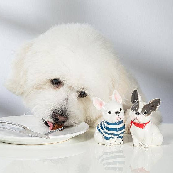French Bulldog Ceramic Salt & Pepper Shakers