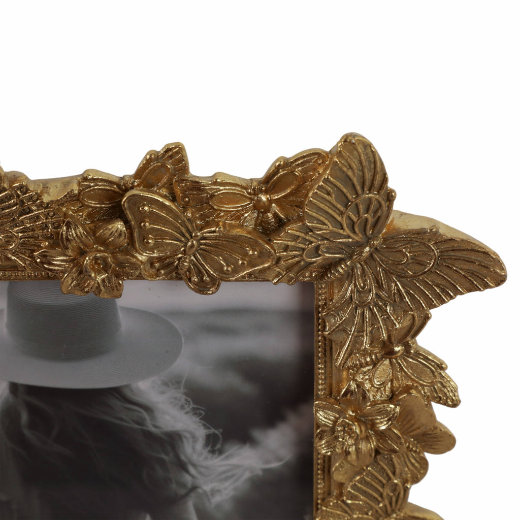 Gold Butterfly in Bloom Picture Frame, 5x7