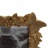Photo Frame - Gold Polyresin Butterfly in Bloom  5x7 in.