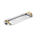 Large Silver and Gold Dip Bowls Tray