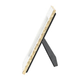Photo Frame - White Marble Wood Jagged Edges, 5x7 in.