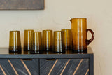 Moroccan Cone Glassware Large - Amber: Amber