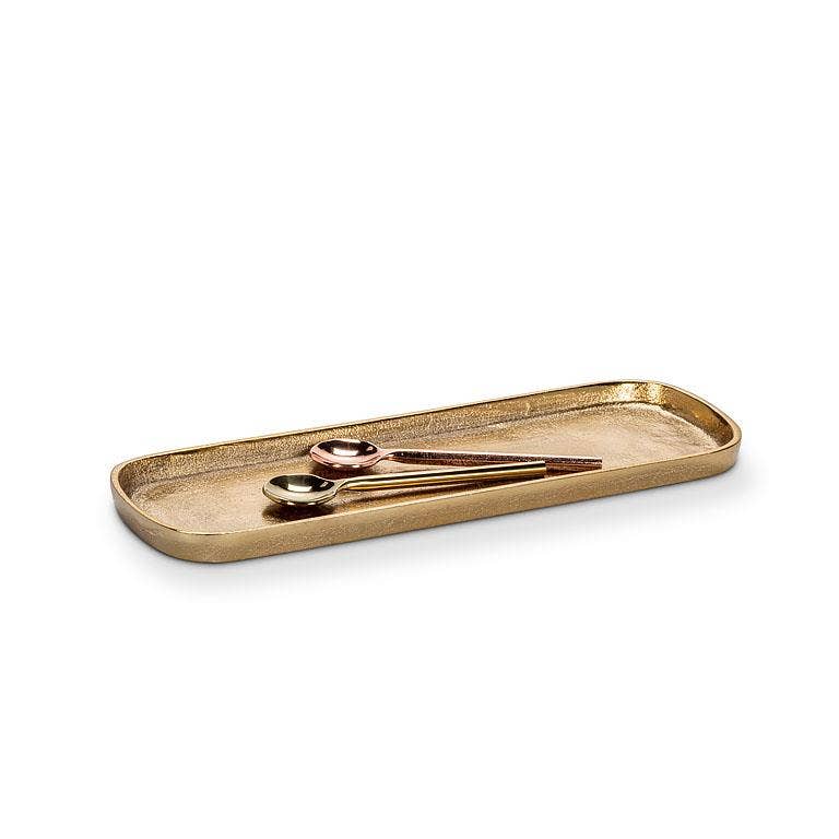 Gold Oval Tray, Medium