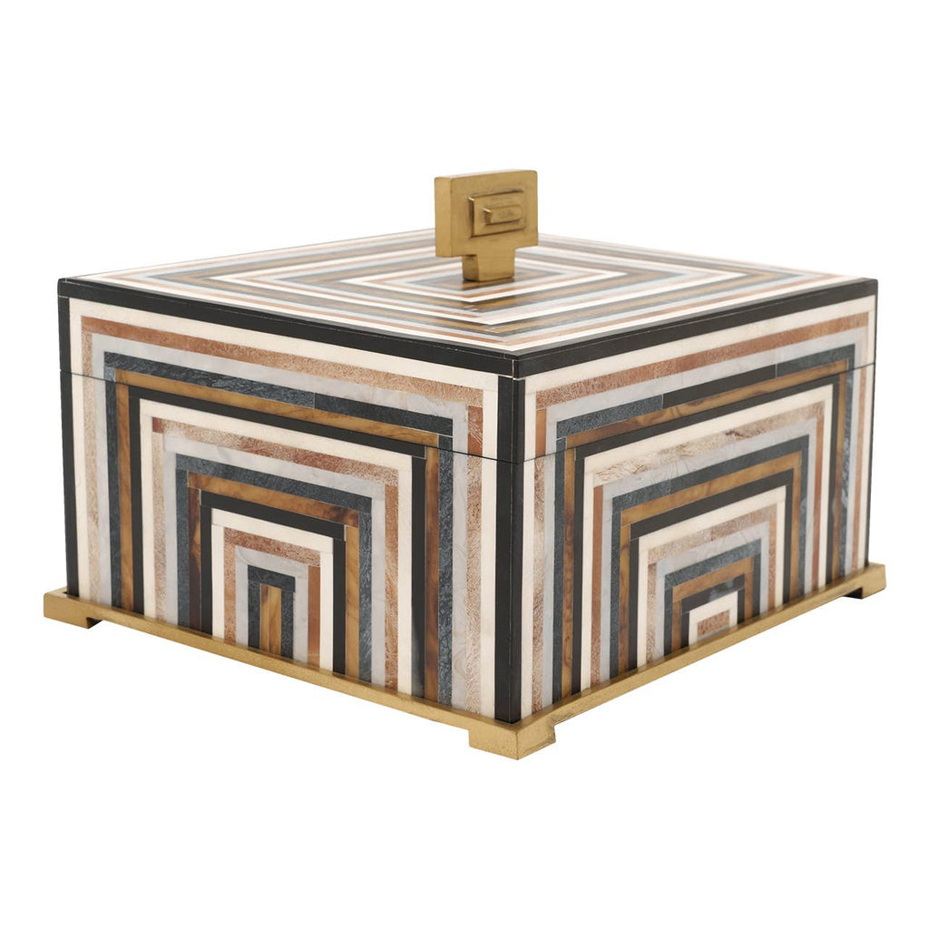 Hamett Geometric Lidded Box