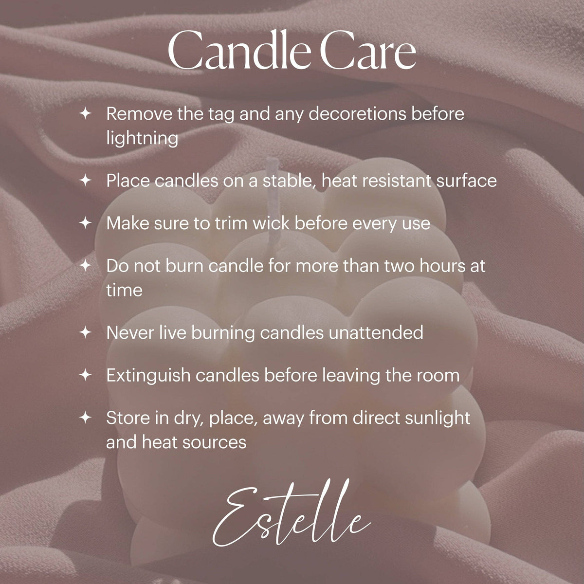 Ribbed Hourglass Soy Pillar Candle, Cream