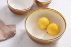 Madera Wood and Gold Large Bowl