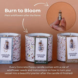 Leko Candle (22 oz) - Terrazzo, Planter, Soy Candle: Sandalwood & Tobacco Leaf