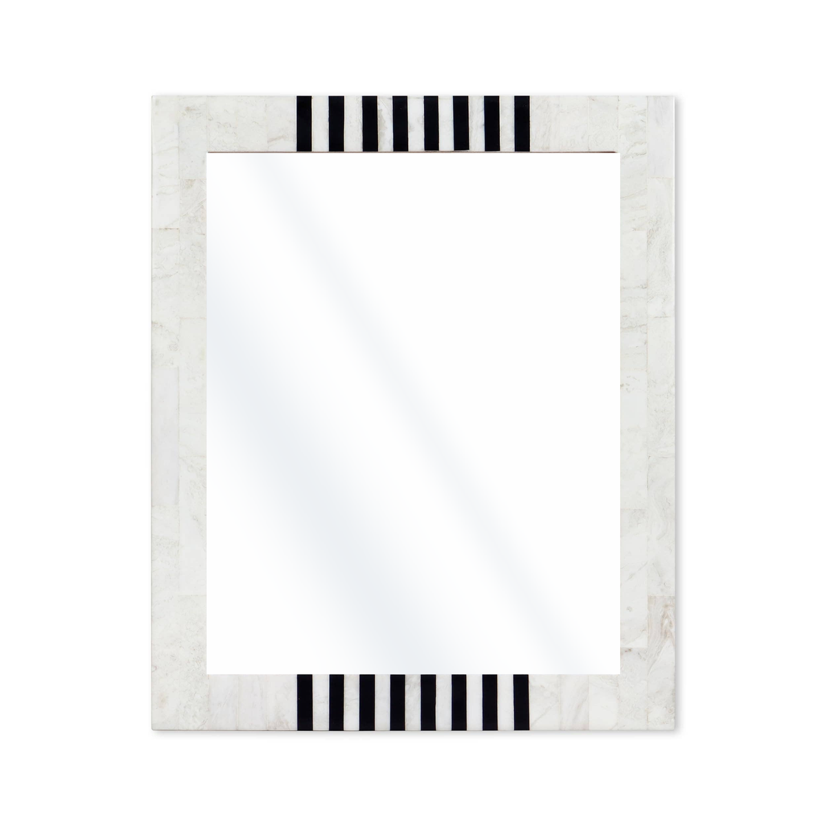 White and Black Resin Inlay Frame, 8x10