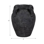 Black Amphora Multi-Handle Vase