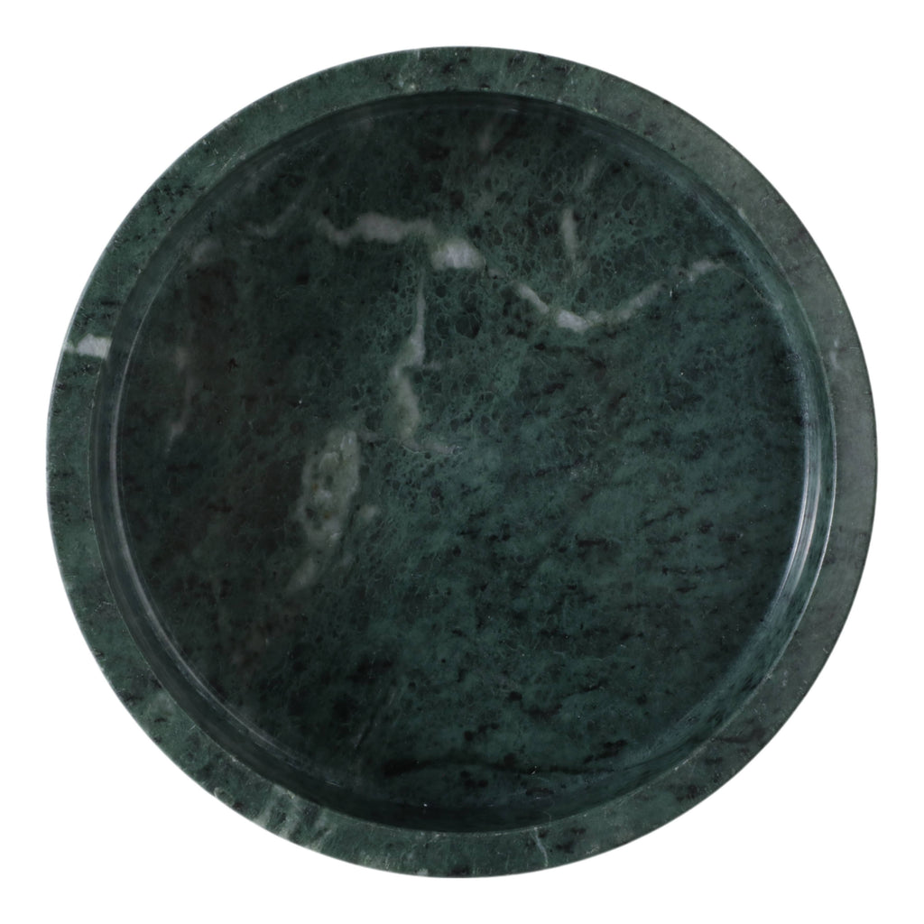 Green Marble Tripod Bowl