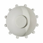 Decorative Bowl - White Iron/Fir Wood Hobnail