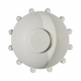 Decorative Bowl - White Iron/Fir Wood Hobnail, 11 in.