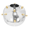 Stainless Steel Vase with Gold Balls, Small