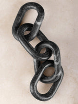 Eternity Sculpted Marble Chain Links: Ivory White