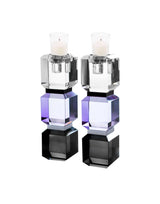 Lavendar Color Block Candle Sticks