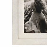 Marble Modern Beveled Edges Photo Frame - White, 4x6 in.