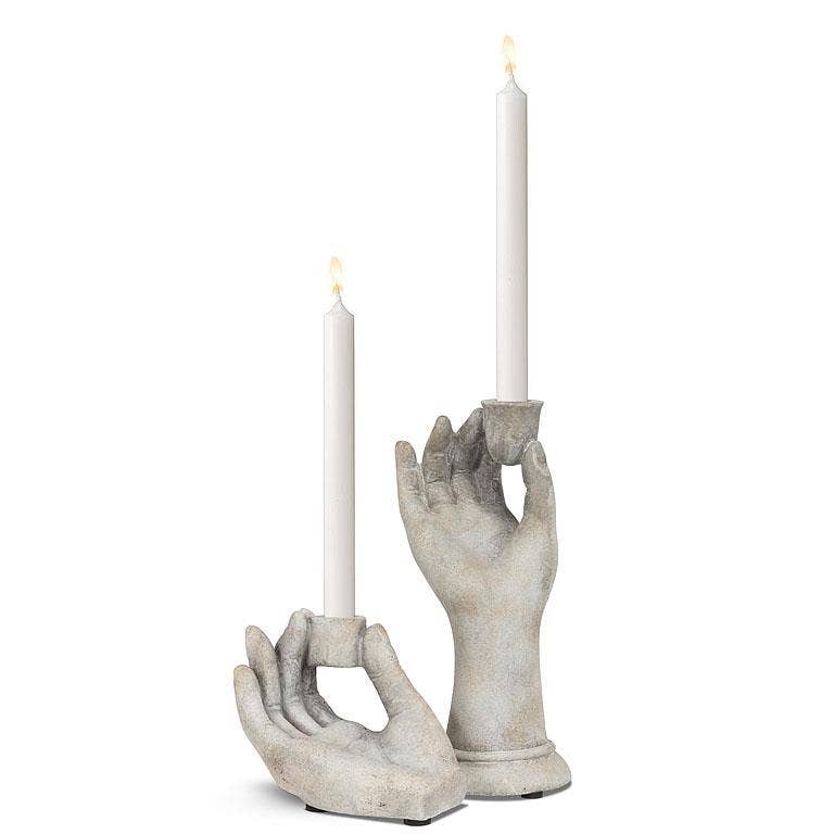 Tall Hand Taper Candle Holder