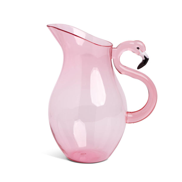 Pink Flamingo Acrylic Pitcher