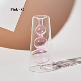 Nordic Hydroponic Colored Glass Vase: Green I