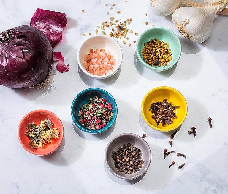 Colorful Stoneware Pinch Bowl