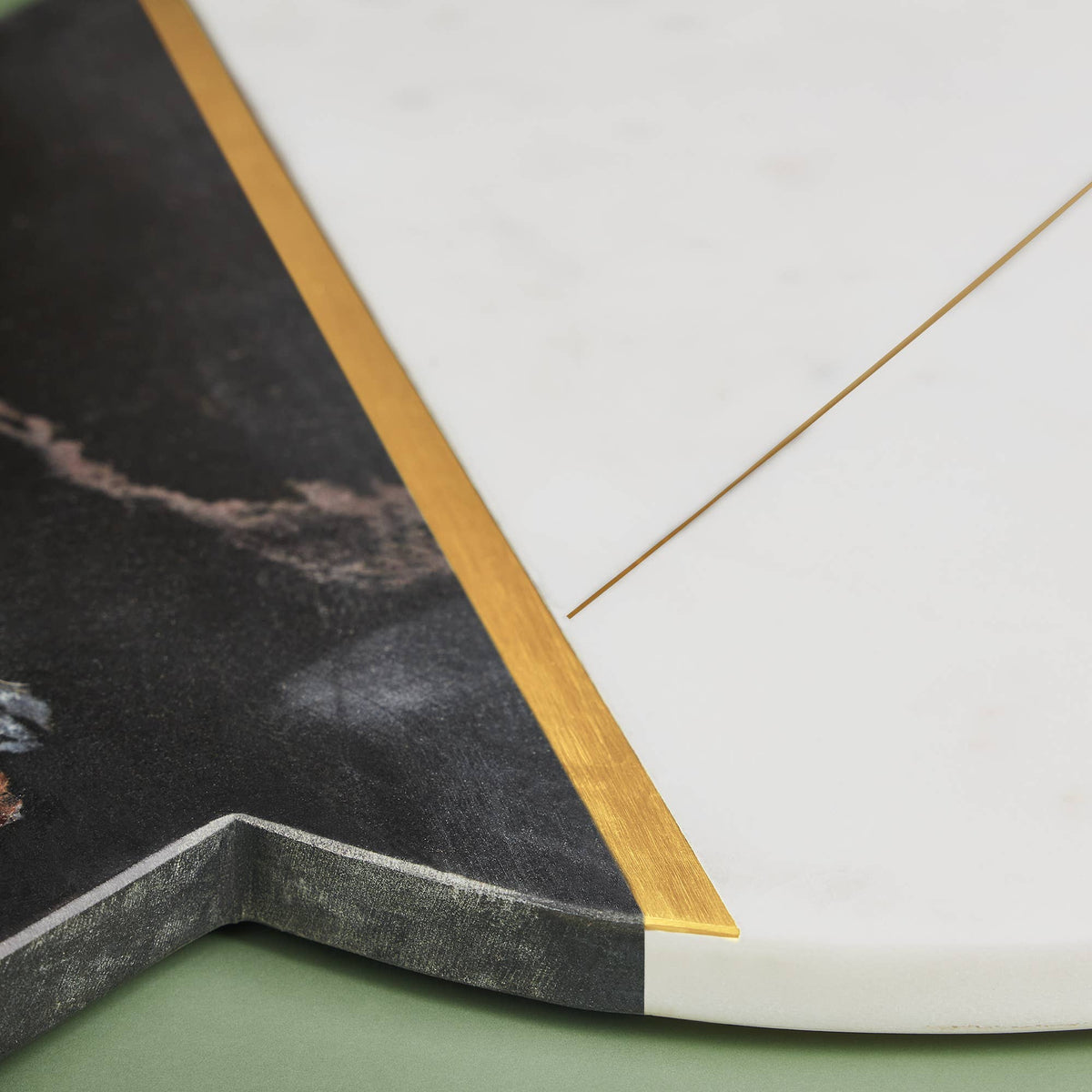 Sardinia Marble and Brass Inlay Cheese Board