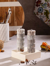 Beatrix Sculpted Marble Salt & Pepper Mills