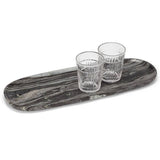 Black Marble Oblong Trays: Large Oblong Tray