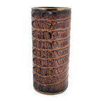 Brown Crocodile Skin Vase