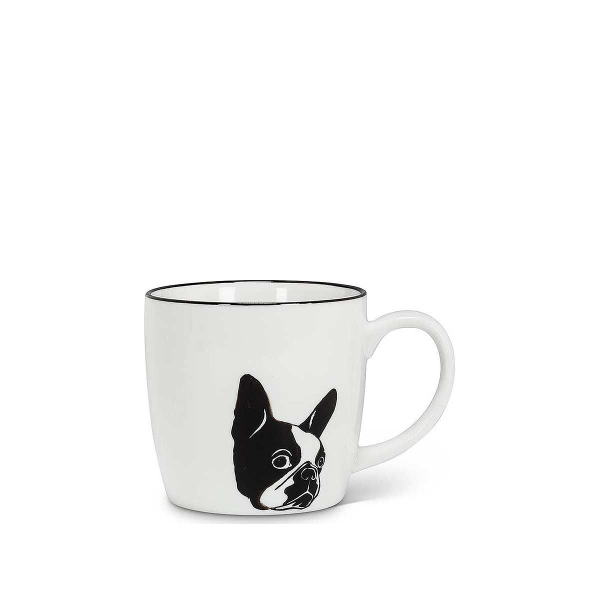 Black & White Dog Face Mug