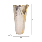 Waldin Metallic Sculptural Vase