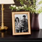 Amber and Black Resin Inlay Frame, 8x10