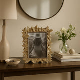 Photo Frame - Gold Polyresin Butterfly in Bloom  5x7 in.