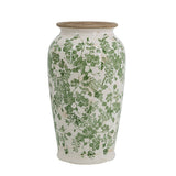 6.5x6.5x11.5" Verdant Whisper Ceramic Vase