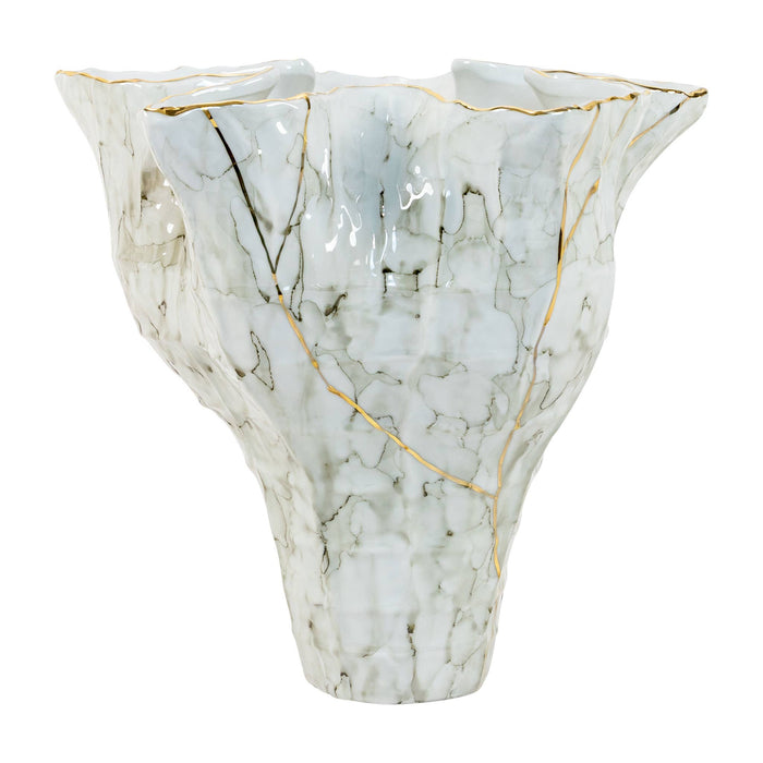 Carmine Tall Porcelain Vase