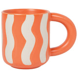 Tangerine Groovy Mug: Orange
