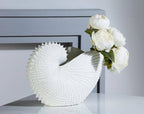 White Resin Nautilus Shell