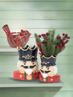 Nutcracker Christmas Vase: Large