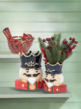 Nutcracker Christmas Vase: Large