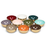 Mini Enamel Bowl-Dark Brown-4"D