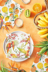 Large Citrus with Bees Napkins-20 Pack