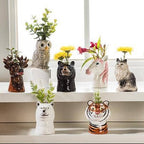 Tiger Ceramic Bud Vase