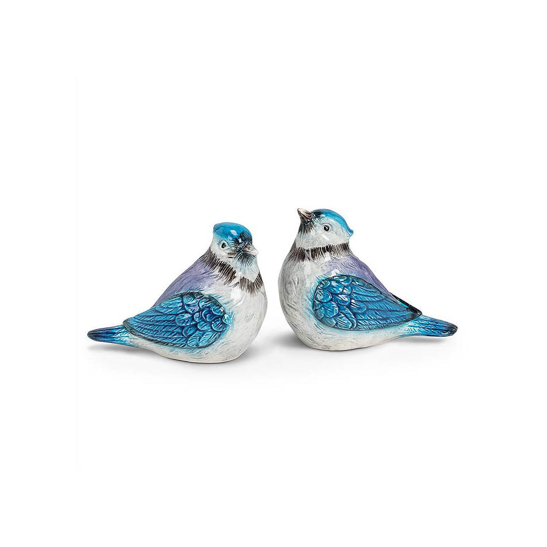 Blue Jay Ceramic Salt & Pepper Shakers