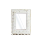 Scalloped Bone Inlay Frame, Ivory, 4x6