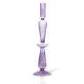 Lilac Colored Glass Taper Holder