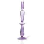 Lilac Colored Glass Taper Holder